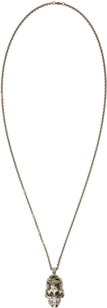 Silver Nautical Skull Neckalce