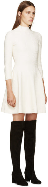 White Lace A-Line Dress