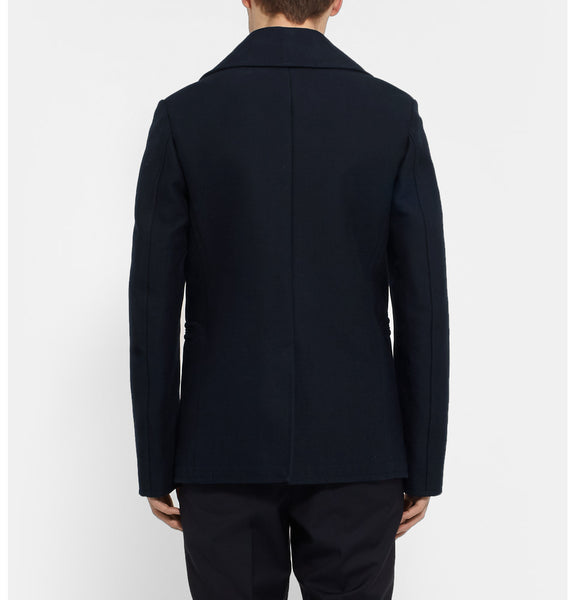 Slim-Fit Cotton Peacoat