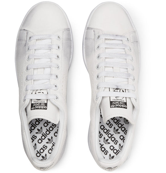 + Adidas Originals Stan Smith Distressed Leather Sneakers